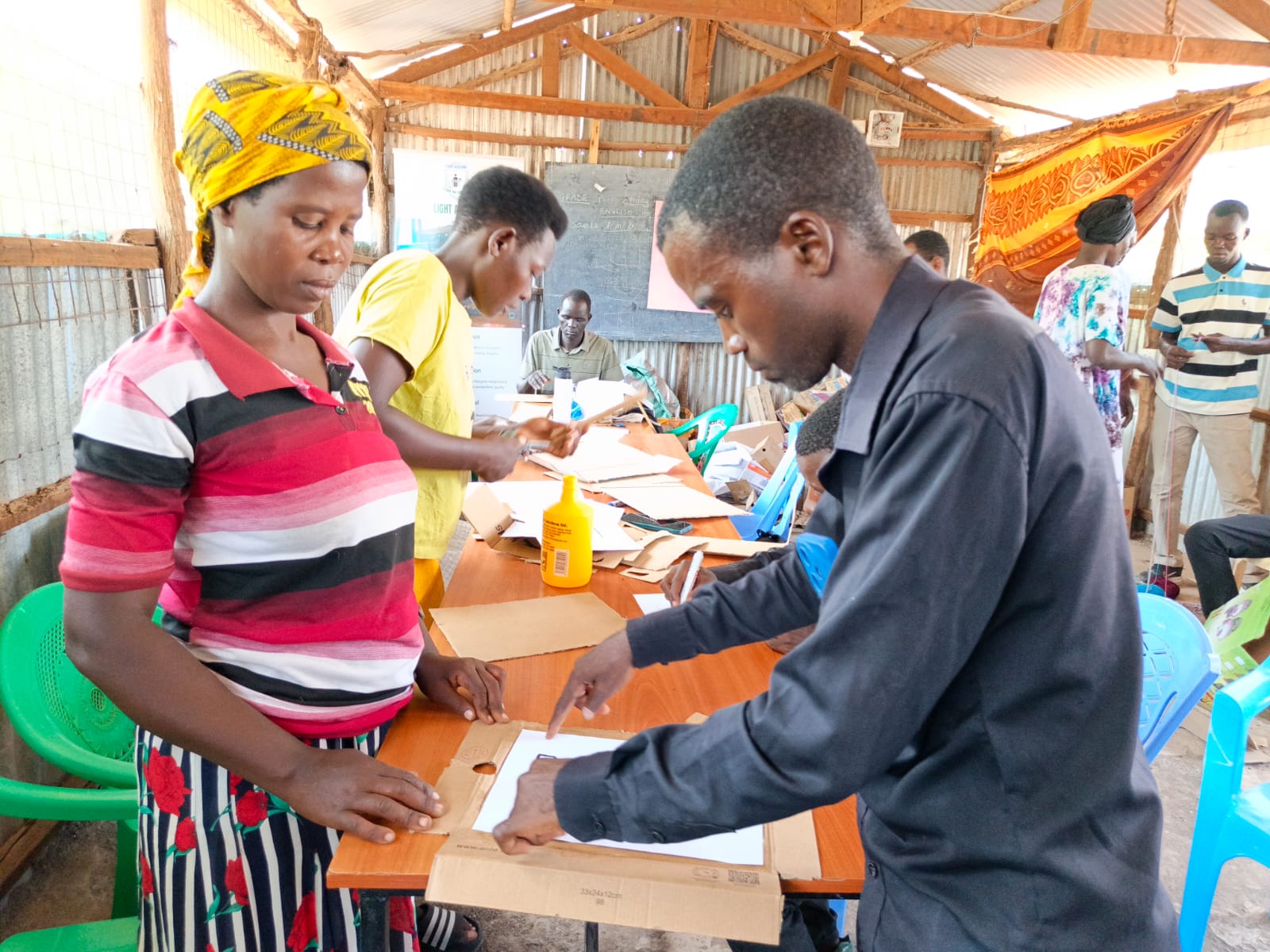 Parent Support Group meeting at Light Academy in Kalobeyei, Kenya